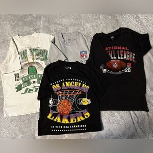 Boys Abercrombie Kids NFL and NBA Graphic T-Shirts Set